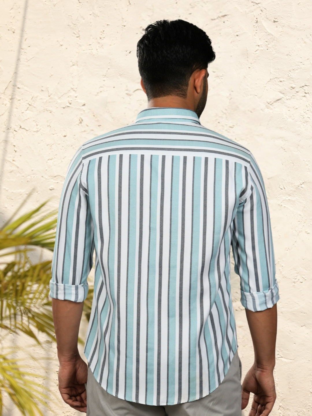 Pelican gray Stripes shirt