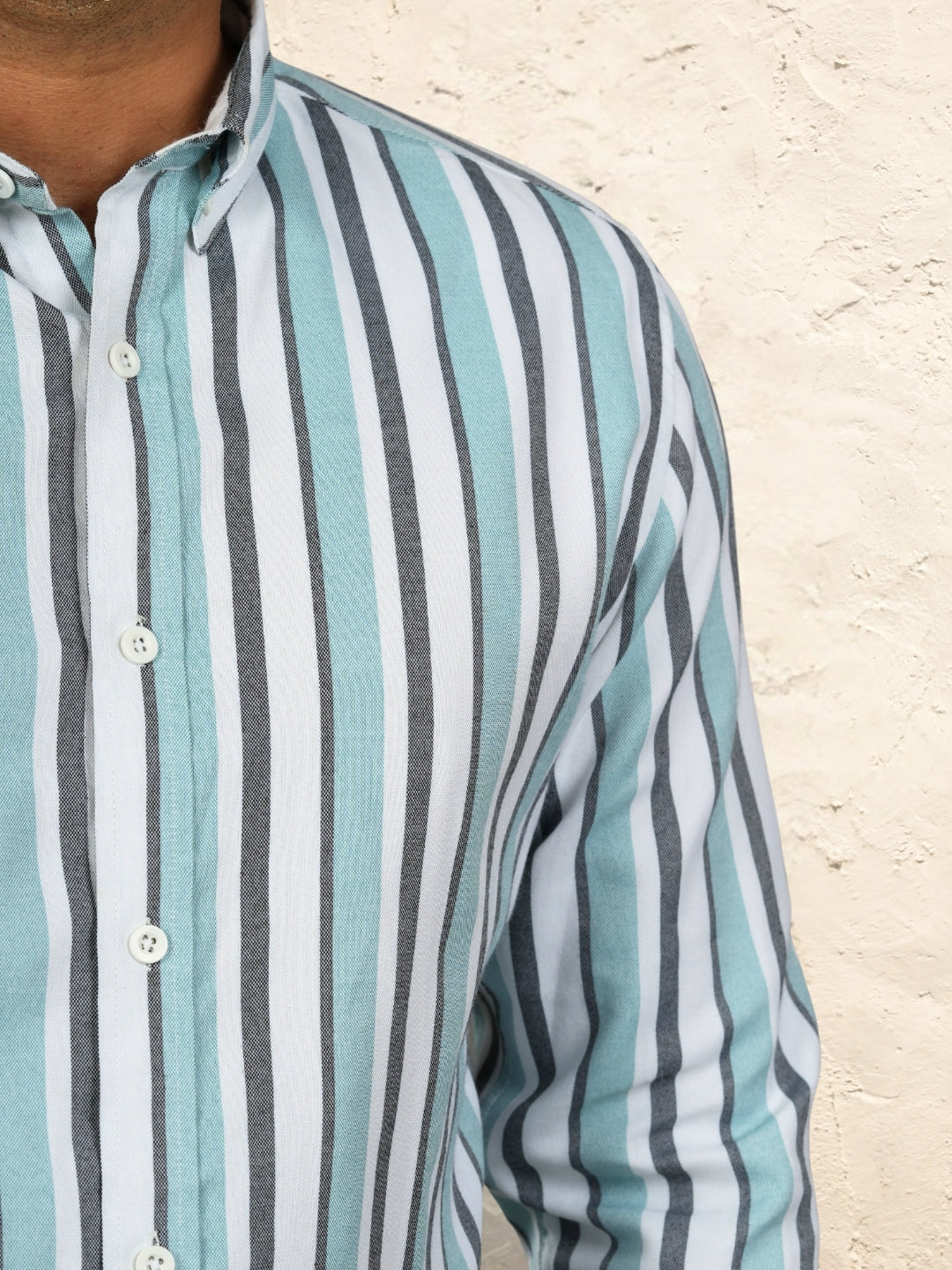 Pelican gray Stripes shirt