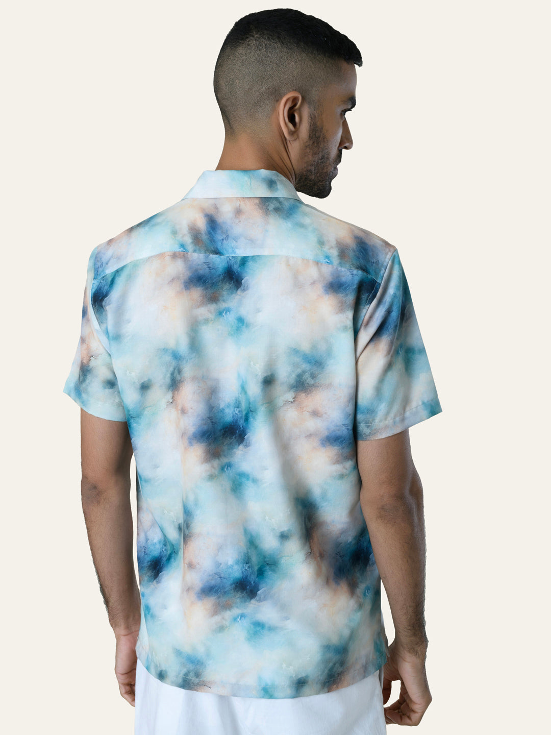 Green Printed Rayon Shirt